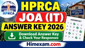 HPRCA JOA IT Answer Key 2026 – Download Answer Key & Check Your Responses