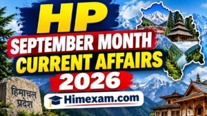 HP September Month Current Affairs 2026