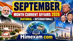 September Month Current Affairs 2026(National + International)
