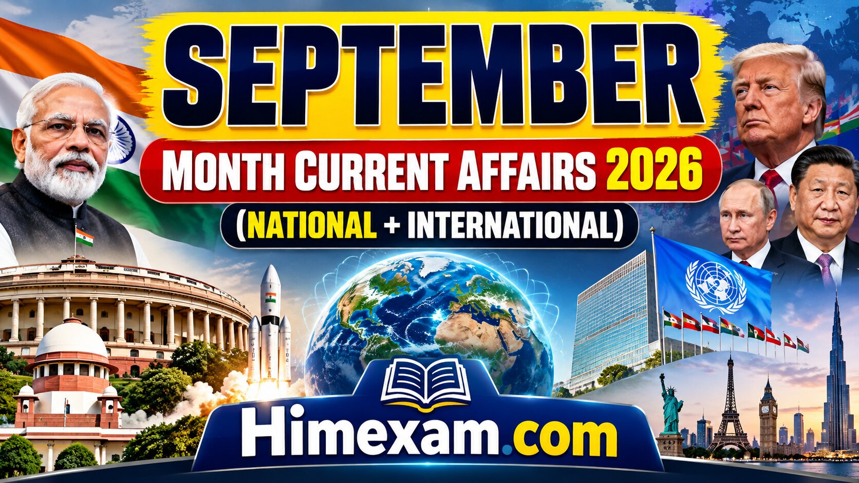 September Month Current Affairs 2026(National + International)